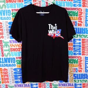 The Who Hits Back Tour 2022 T Shirt Size L Double Sided Dates Rock Band Merch